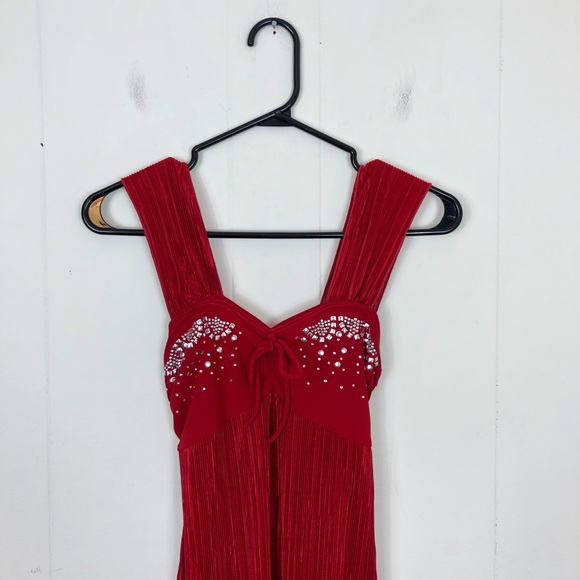 Vintage Bedazzled Babydoll Pleated Nightie Sz S - Picture 3 of 11